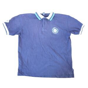 Vintage Diamond Collection Seattle Mariners Navy Blue Polo Top Mens M